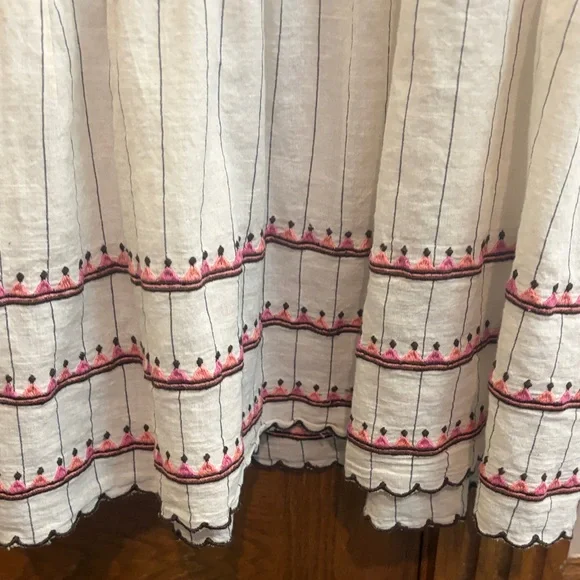 THML Embroidered Top, Small, Boho Cotton - Picture 13 of 16